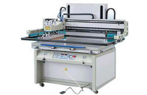 Máquina impressora serigráfica plana